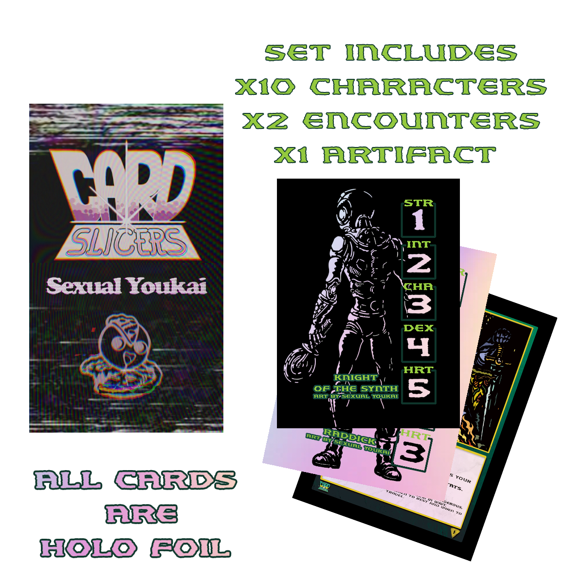 Sexual Youkai x Card Slicers - 13 Card Holo Set