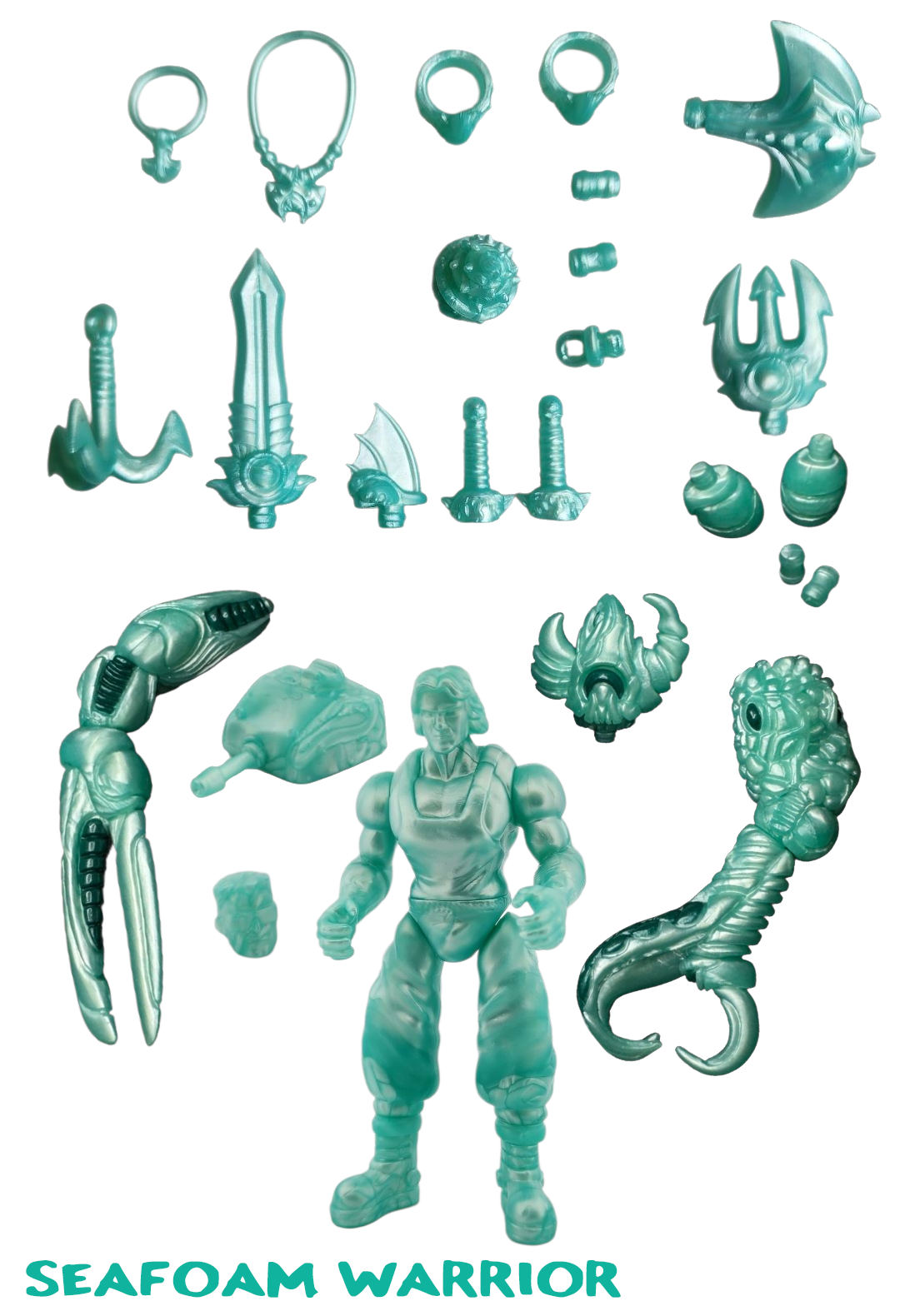 Seafoam Warrior + Bonus Parts