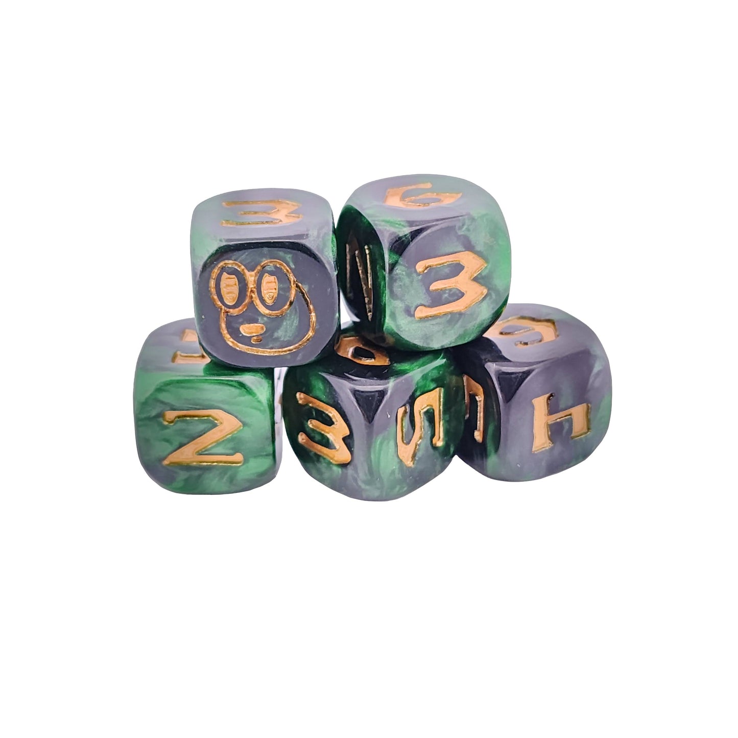 Hob Custom Dice - 5 Pack (12mm)