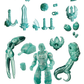 Seafoam Warrior + Bonus Parts