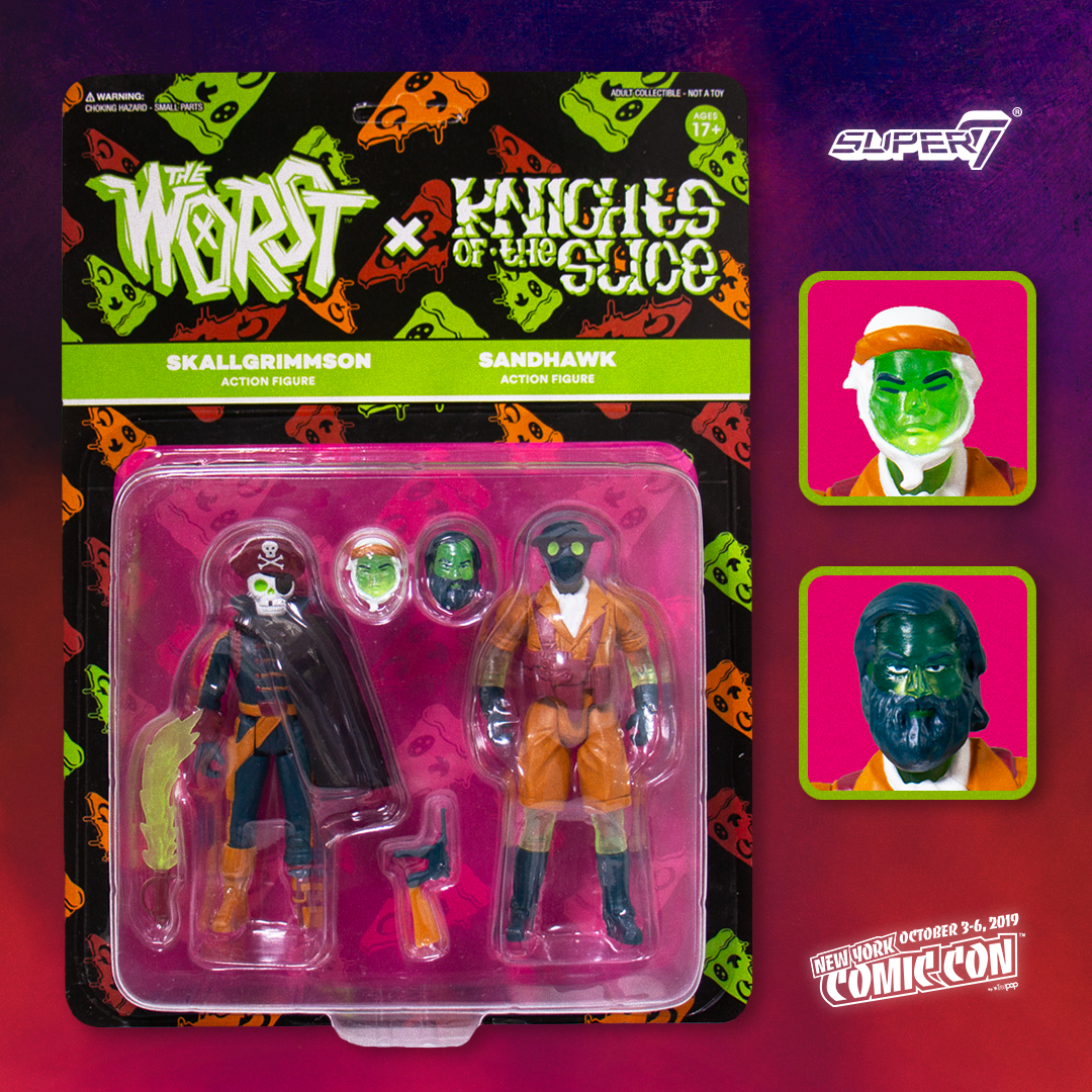Super 7 x Toy Pizza:  Worst vs. Knights of the Slice 2 pack Vol. 2