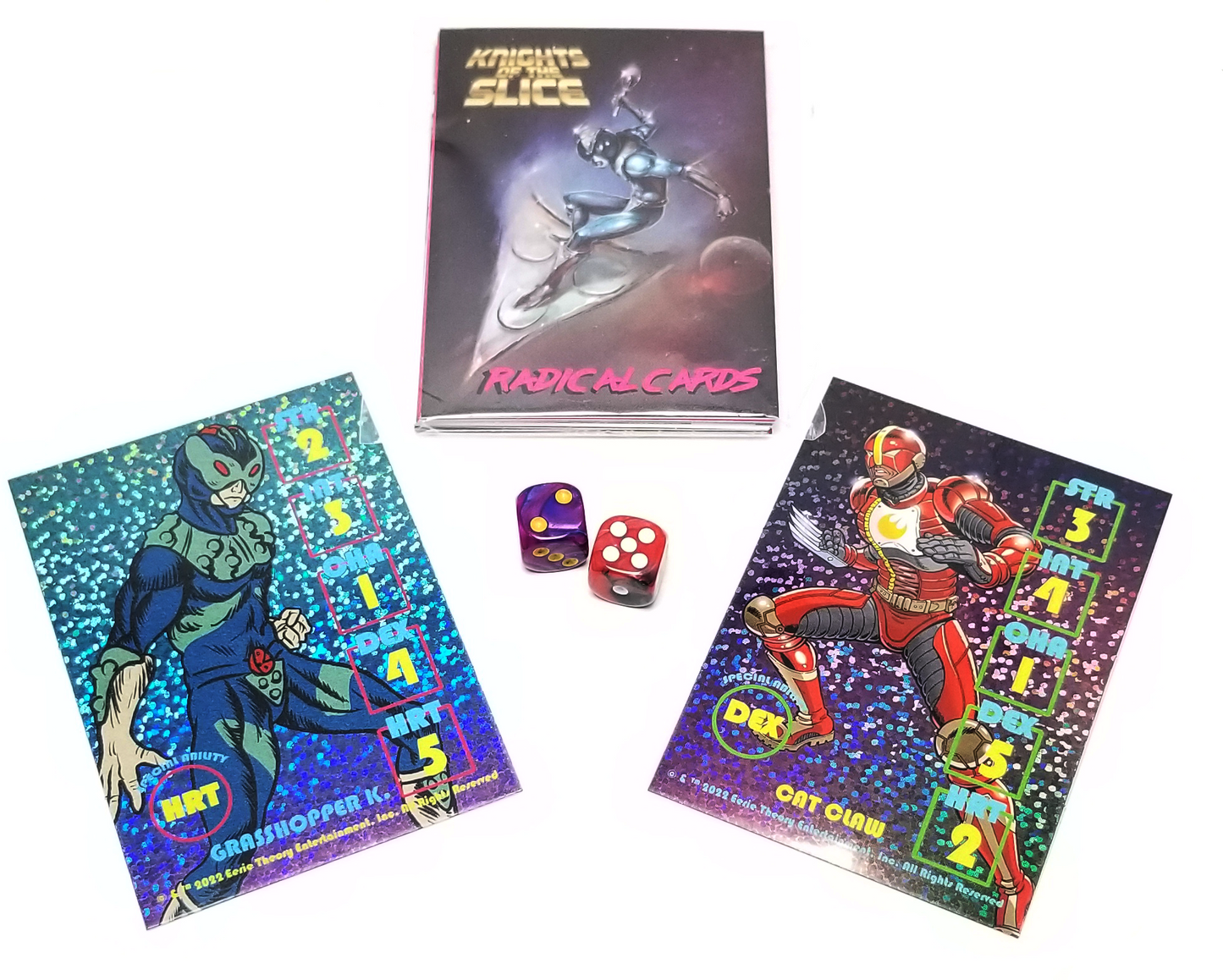 Card Slicers:  Holo Stickers + Trading card Deluxe set